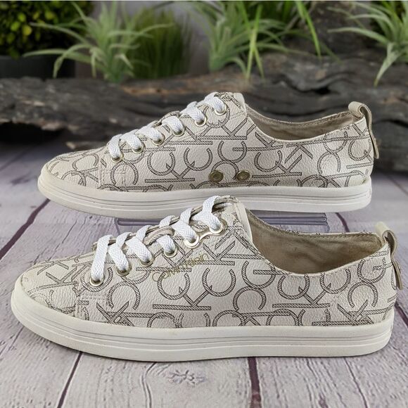 Calvin Klein® Michaela Signature Logo Sneakers - Picture 4 of 9